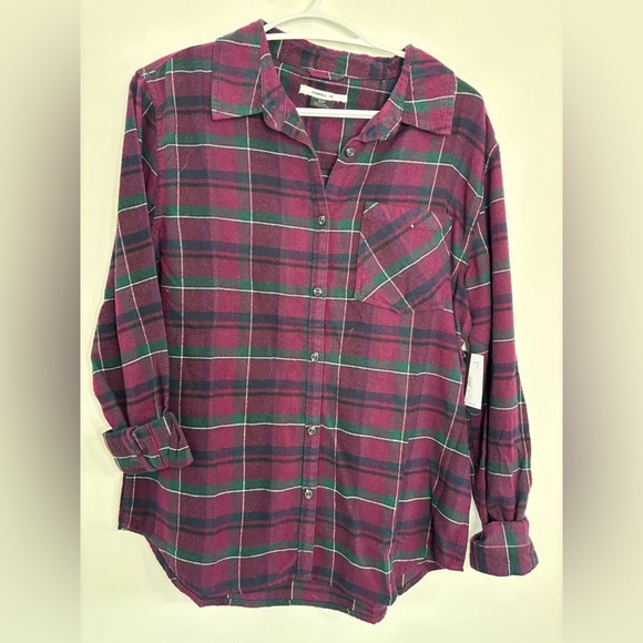O’Neil Plaid Button-Up Shirt - Picture 1 of 3